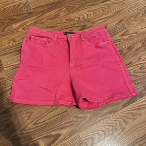 Judy Blue Women's Pink Denim Shorts XL